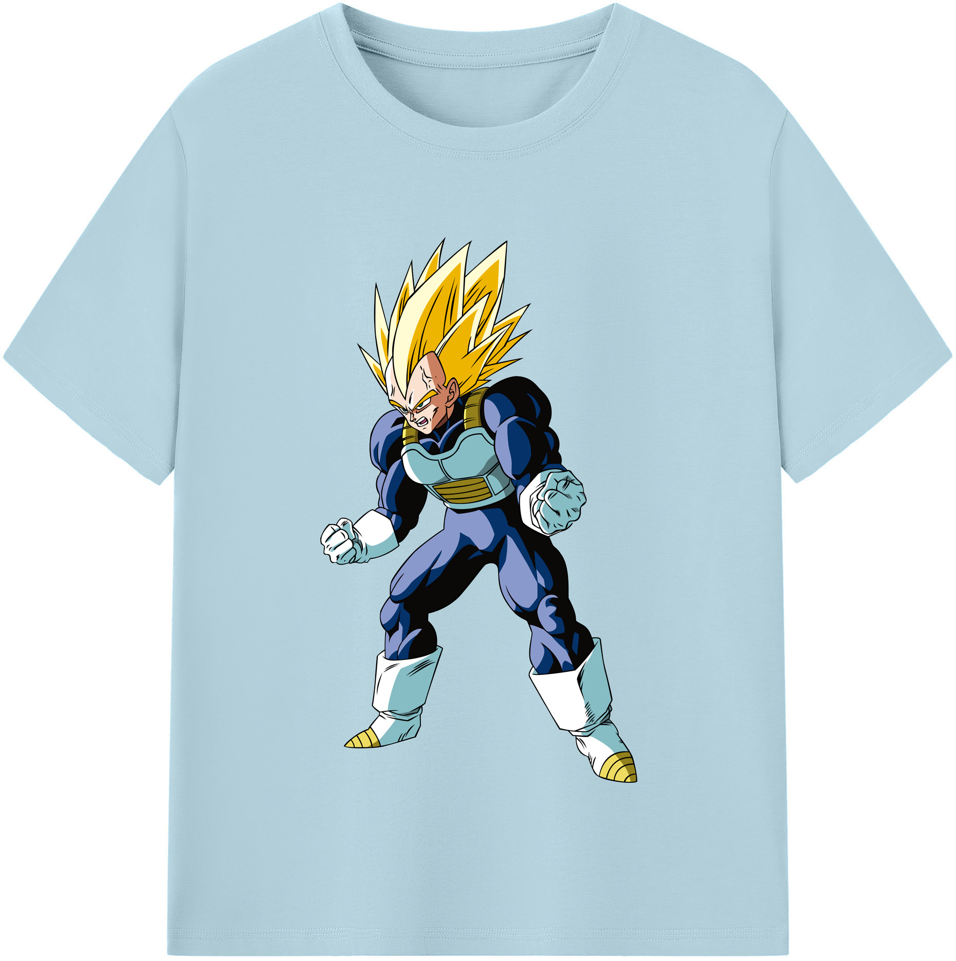 （画像用） ドラゴンボール ベジータ四世（Bejīta Yonsei）DRAGON BALL Vegeta IV 綿100％半袖Tシャツ（フロントプリント）
